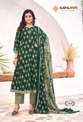 Rashi vol 1 by Suryajayoti Pure Cotton printed anarkali readymade suit collection at affordable rate readymade suit catalogs