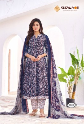 Rashi vol 1 by Suryajayoti Pure Cotton printed anarkali readymade suit collection at affordable rate readymade suit catalogs