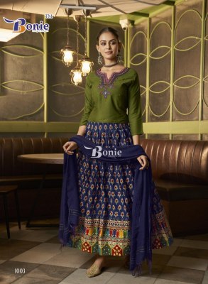 Ratri by Bonie Thread work choli with fancy lehenga and dupatta catalogue at affordable rate lehenga choli catalogs