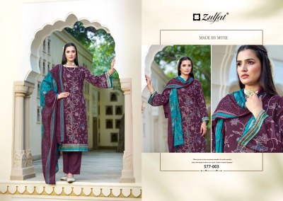 Razia by Zulfat pure cotton exclusive designer foil printed dress material catalogue at amaviexpo salwar kameez catalogs