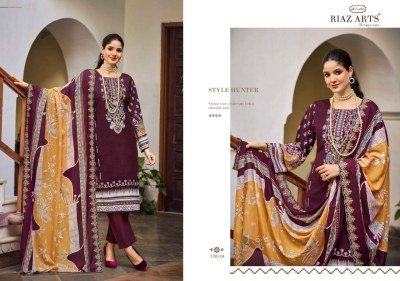 Riaz Arts Bin Saeed Vol 11 Designer Pure Cotton Embroidered Suits Wholesale Digital Print Collection dress material catalogs