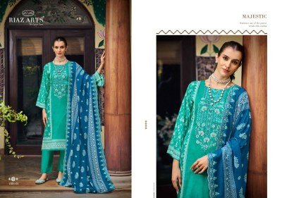 Riaz Arts Bin Saeed Vol 11 Designer Pure Cotton Embroidered Suits Wholesale Digital Print Collection dress material catalogs