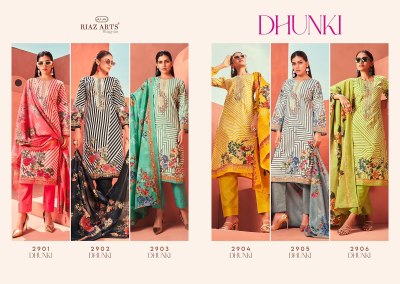 Riaz Arts by Dhunki pure cambric lawn Karachi dress material catalogue at low rate  salwar kameez catalogs