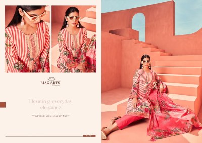 Riaz Arts by Dhunki pure cambric lawn Karachi dress material catalogue at low rate  salwar kameez catalogs