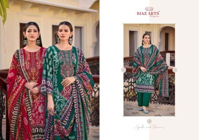Riaz Musafir Vol 29 Premium Cotton Suit Pure Cotton Digital Print Top with Heavy Self Embroidery Mal Mal Cotton Printed Dupatta  Cotton Bottom Wholesa kurtis catalogs