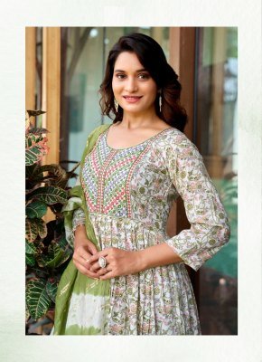 Rithika by Poonam Heavy capsule foil printed flared readymade suit catalogue at affordable rate  readymade suit catalogs