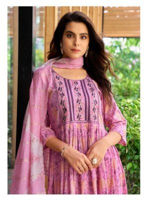 Rithika by Poonam Heavy capsule foil printed flared readymade suit catalogue at affordable rate  readymade suit catalogs