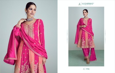 Riwaaz nx by Aashirwad premium silk embroidered readymade suit catalogue at amaviexpo readymade suit catalogs