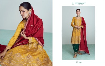 Riwaaz nx by Aashirwad premium silk embroidered readymade suit catalogue at amaviexpo readymade suit catalogs