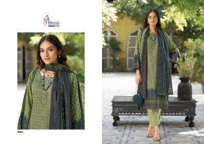 Riwayat Lawn Emb Collection 2025 Pure Lawn Cotton Top And Semi Lawn Bottom with Mal Mal Cotton Dupatta readymade suit catalogs