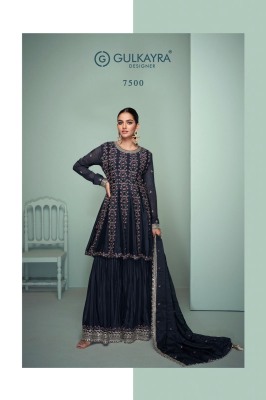 Riwayat by Gulkayra designer free size embroidered fancy sharara suit catalogue at amaviexpo fancy sharara suit Catalogs