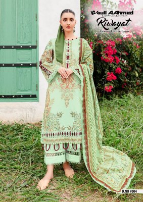 Riwayat vol 7 by Gull Ahmed lawn cotton unstitched suit catalogue at low rate salwar kameez catalogs