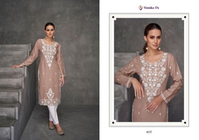 Rooh vol 7 by Vamika Nx pure reyon lakhnavi work kurti catalogue at low rate kurtis catalogs