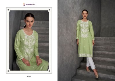 Rooh vol 7 by Vamika Nx pure reyon lakhnavi work kurti catalogue at low rate kurtis catalogs