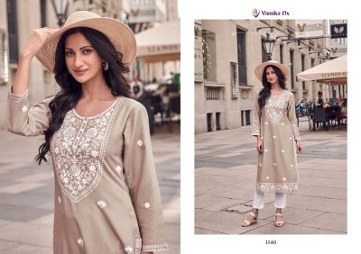 Rooh vol 8 by Vamika nx Pure reyon Lakhnavi Stitch Kurti catalogue at affordable rate kurtis catalogs