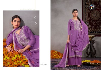 Roop by Fourdots Designer Organza Work Hand work unstitched salwar suit collection dress material catalogs