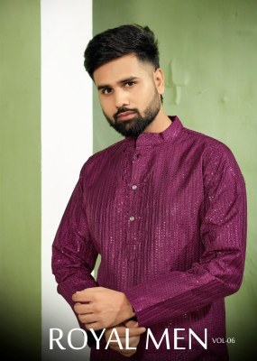 Royal men vol 6 Party Wear mens Kurta catalogue  for all types of Functions
