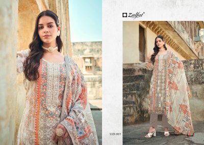 Rozeen by Zulfat Pure Cotton Designer unstitched dress material catalogue at low rate salwar kameez catalogs