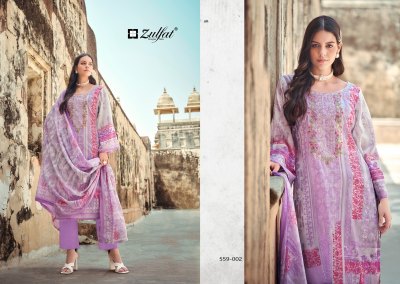 Rozeen by Zulfat Pure Cotton Designer unstitched dress material catalogue at low rate salwar kameez catalogs