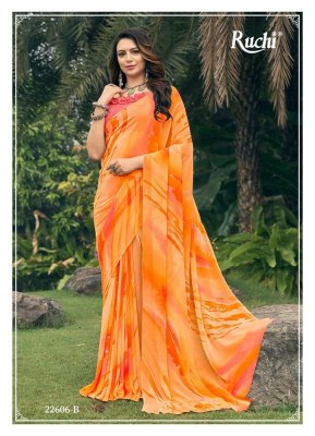 Ruchi Sarees new launch Ragaa Georgette 4 Soft Georgette printed saree catalogue  wholesaler  sarees catalogs