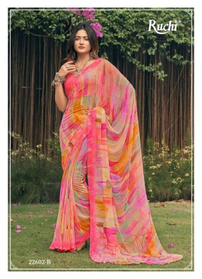 Ruchi Sarees new launch Ragaa Georgette 4 Soft Georgette printed saree catalogue  wholesaler  sarees catalogs