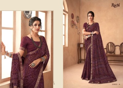 Ruchi saree presents simaya vol 18 Special Bandhani printed saree Collection sarees catalogs