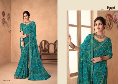 Ruchi saree presents simaya vol 18 Special Bandhani printed saree Collection sarees catalogs