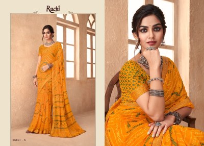 Ruchi saree presents simaya vol 18 Special Bandhani printed saree Collection sarees catalogs