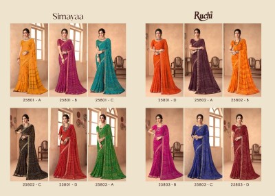 Ruchi saree presents simaya vol 18 Special Bandhani printed saree Collection sarees catalogs