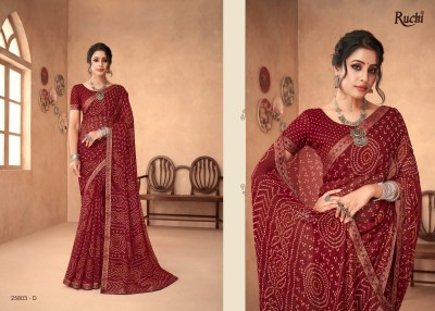 Ruchi saree presents simaya vol 18 Special Bandhani printed saree Collection sarees catalogs