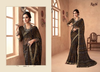 Ruchi saree presents simaya vol 18 Special Bandhani printed saree Collection sarees catalogs