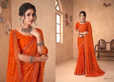 Ruchi saree presents simaya vol 18 Special Bandhani printed saree Collection sarees catalogs