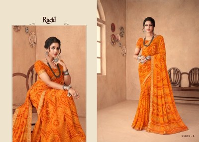 Ruchi saree presents simaya vol 18 Special Bandhani printed saree Collection sarees catalogs