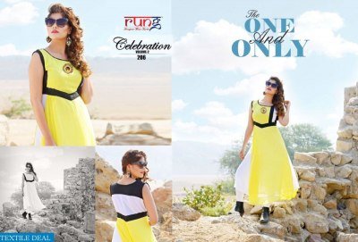 Rung Celebration Vol 2 Readymade Tunics Collection 9 Fancy Fabric Pieces Premium Ethnic Tunics Bulk Wholesale kurtis catalogs