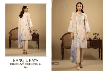 Rung E Haya by lux lawn collection vol 24 designer embroidered pakistani suit catalogue at affordable rate pakistani suit catalogs