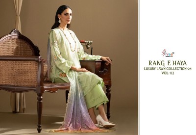 Rung E haya lux lawn collection vol 02 pure cotton printed karachi suit catlogue Karachi suits catalogs