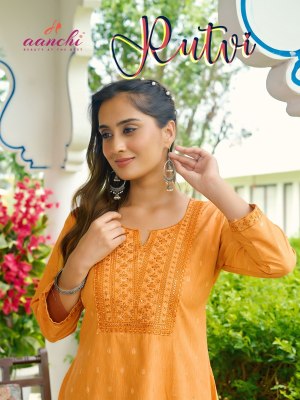 Rutvi by Aanchi Fancy Embroidered Work Short Top collection with low rate   wholesale catalogs
