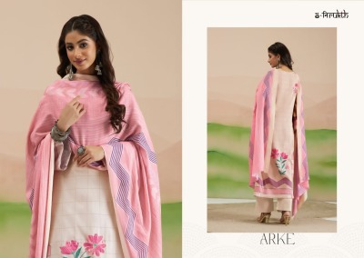 S Nirukth by Sahiba present ARKE cotton satin print with handwork unstitched dress material catalogue at low price salwar kameez catalogs