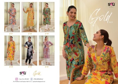 S4U by Gold vol 09 trendy beautiful printed kurti catalogue at affordable rate  kurtis catalogs