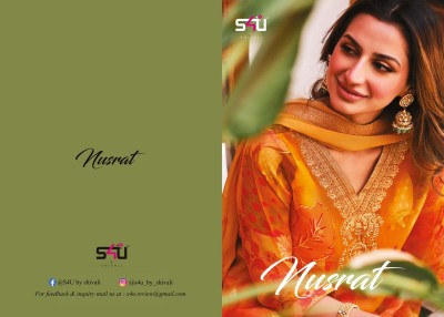 S4U by Nusrat newly designer organza readymade suit catalogue at affordable rate readymade suit catalogs