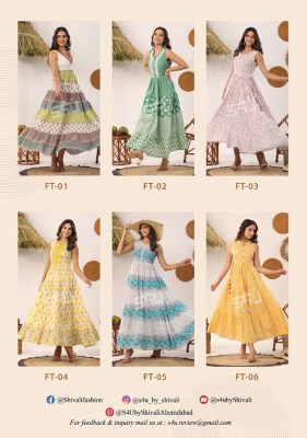 S4u Flairy Tales vol 09 pure cotton long gown designer Kurti catalogue wholesaler  kurtis catalogs