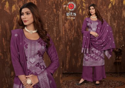 SITA by Triple A pure muslin lakhnavi unstitched salwar suit catalogue at affordable rate Triple A 