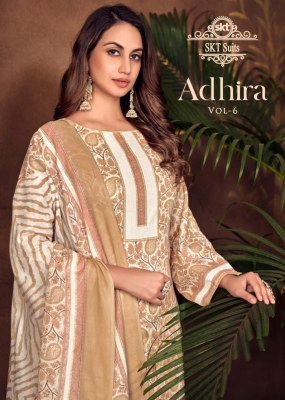 SKT Suits by Adhira vol 6 pure cotton digital printed unstitched salwar kameez catalogue at wholesale price SKT Suits