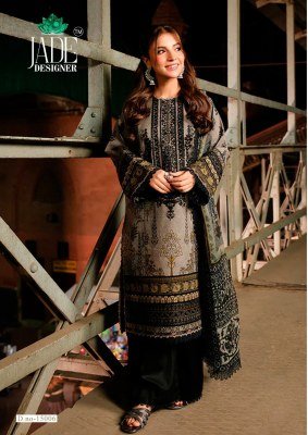 Saanvi Trends Jade Crimsons Vol 15 Pure Heavy Lawn Cotton Karachi Print Cembric Collection Top Bottom and Dupatta Wholesale kurtis catalogs