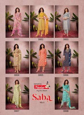Saba vol 3 by Taniksh reyon foil printed fancy kurti pant and dupatta catalogue at low rate readymade suit catalogs