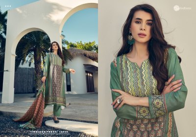 Sadhana Fashion by Harleen pure digital printed with embroidered unstitched salwar suit catalogue at low rate salwar kameez catalogs