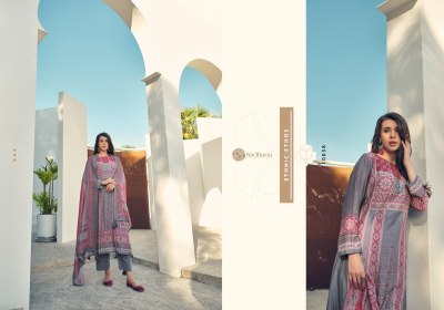 Sadhana Fashion by Harleen pure digital printed with embroidered unstitched salwar suit catalogue at low rate salwar kameez catalogs