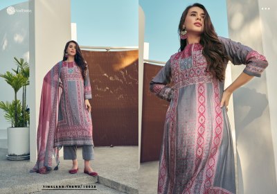 Sadhana Fashion by Harleen pure digital printed with embroidered unstitched salwar suit catalogue at low rate salwar kameez catalogs