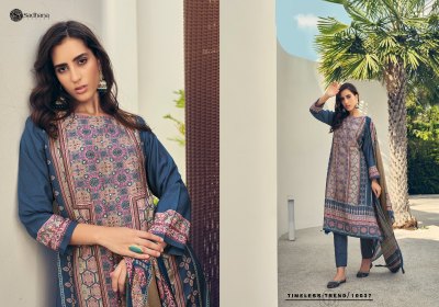 Sadhana Fashion by Harleen pure digital printed with embroidered unstitched salwar suit catalogue at low rate salwar kameez catalogs