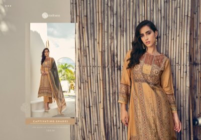 Sadhana Fashion by Harleen pure digital printed with embroidered unstitched salwar suit catalogue at low rate salwar kameez catalogs